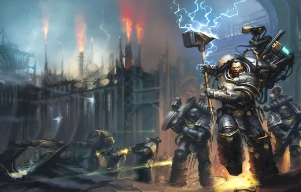 Picture book, Warhammer, space Marines, space marines, Warhammer, book, Iron Hand, Iron Hands