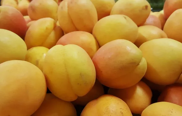 Texture, the fruit, apricots