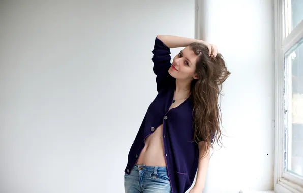 Girl, pose, background