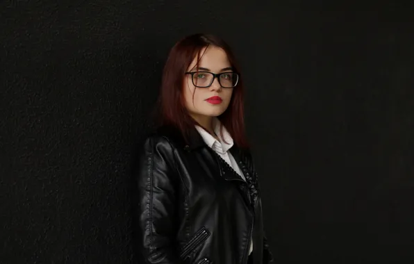 Picture girl, sweetheart, portrait, brunette, glasses