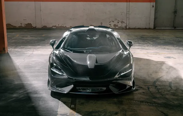 McLaren, Front, Black, Face, Novitec, 2021, 765 LT, McLaren 765LT