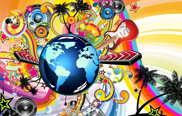 Picture color, the world, Music, art, tool