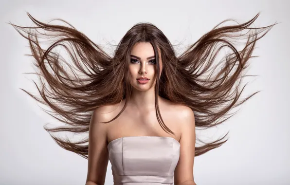 Look, girl, hair, girl, woman, long, curls, hair