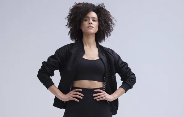 Picture look, pose, hair, makeup, figure, piercing, jacket, hair