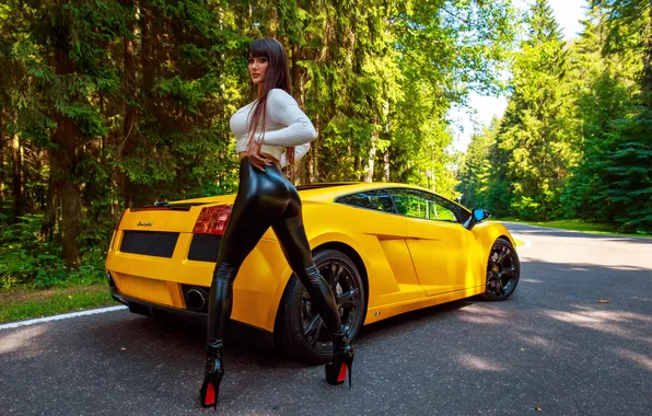 Girl, sweetheart, model, Wallpaper, Shoes, brown hair, Heels, beautiful