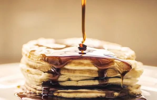 Picture food, pancakes, syrup
