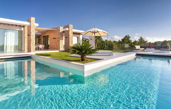 The city, Villa, pool, House in Ibiza
