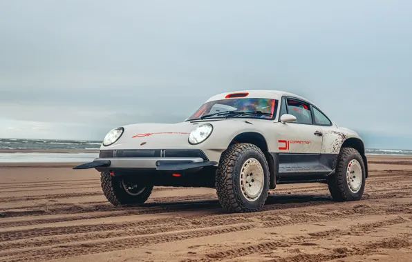 Sand, sea, 911, Porsche, Singer, acs, 2021, BF Goodrich