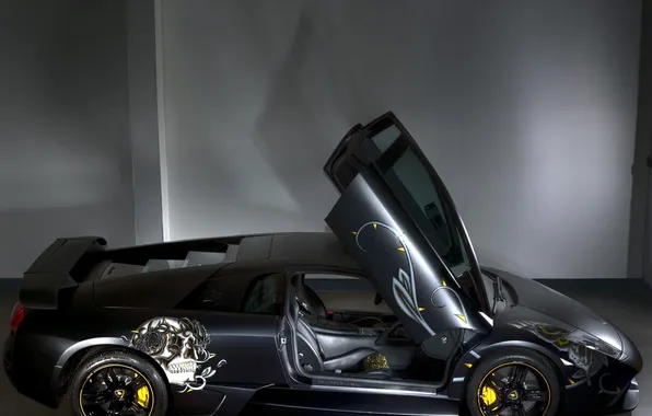 Picture tuning, door, Lambo, side view, edo competition, lamborghini murcielago lp710, audigier limited edition