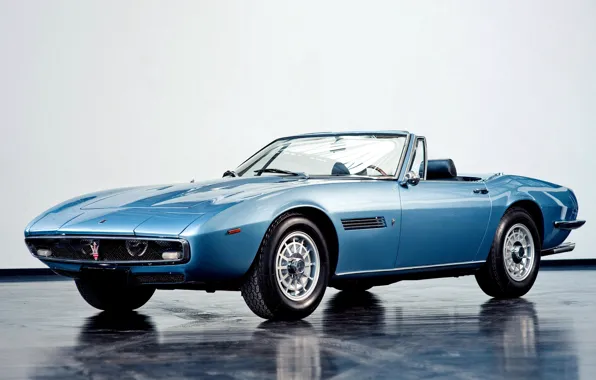 Machine, 1969, Maserati, Car, Car, Blue, Spyder, Wallpapers