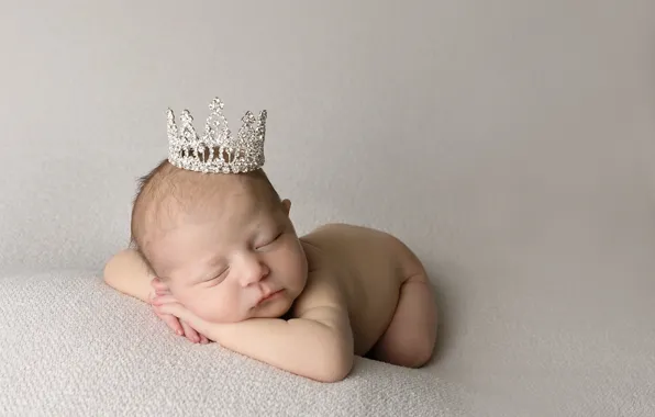 Picture comfort, house, crown, baby