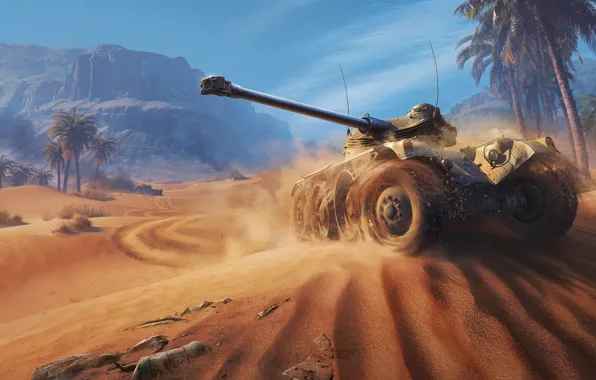 Desert, tank, Game, World of tanks, World of Tanks, Wargaming.net, French tank, Lesta Games