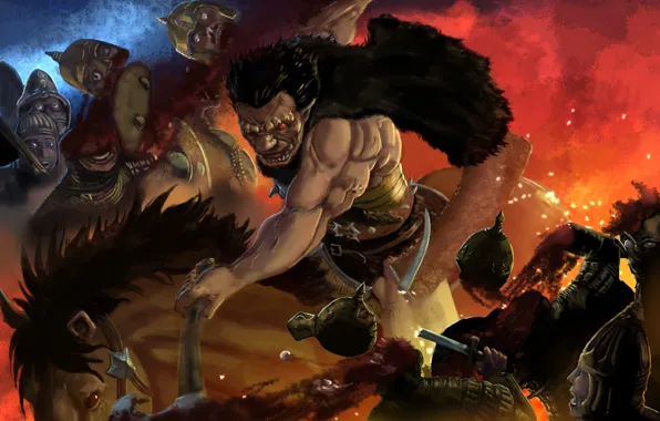 Download wallpaper undead, monster, anime, berserk, guts, zodd, section ...