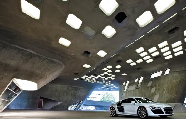 The building, Garage, Audi R8, Architecture