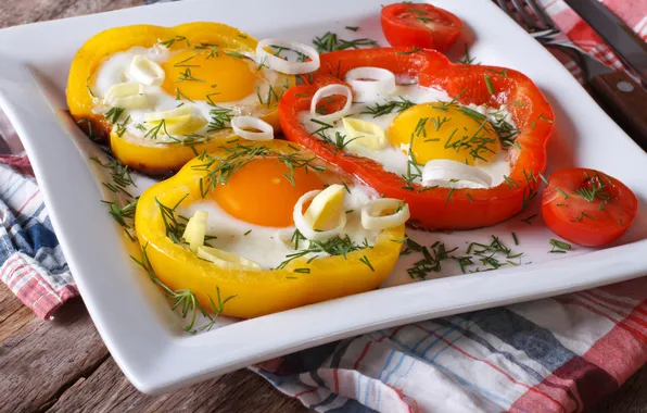 Photo, Pepper, Food, Scrambled eggs