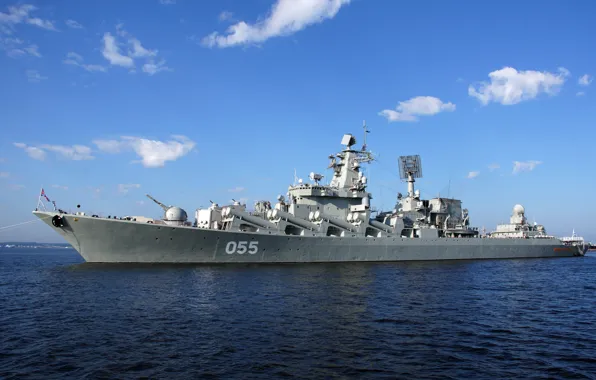 Picture cruiser, the project 1164, Marshal Ustinov, the Northern fleet