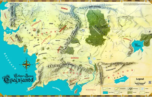 Picture map, John. R. R. Tolkien, The Lord of the Rings, John Ronald Reuel Tolkien, Middle …