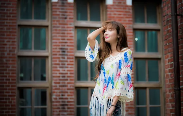 Picture girl, sweetheart, Asian