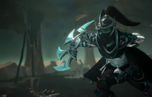 Girl, darkness, fear, blade, hero, dark, dota, woman