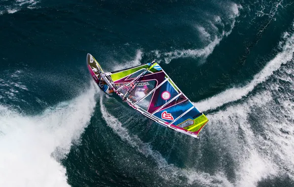 Picture water, squirt, the ocean, sport, sail, Board, Windsurfing, Windsurfing