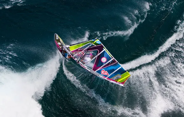 Water, squirt, the ocean, sport, sail, Board, Windsurfing, Windsurfing