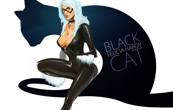 Cat, eyes, look, pose, background, silhouette, mask, costume