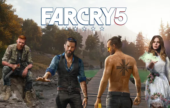 Picture forest, lake, Ubisoft, Far Cry 5