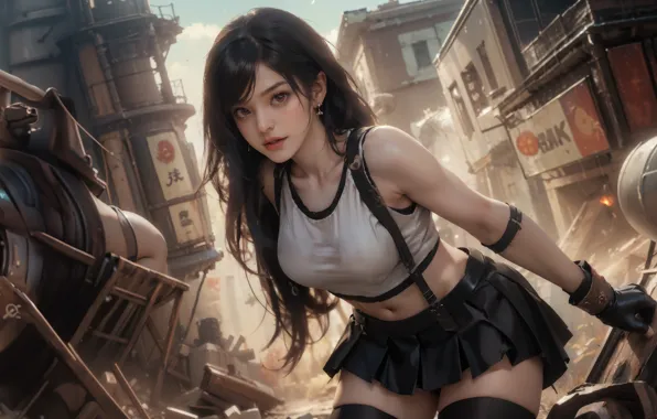 Picture game, final fantasy 7, tifa
