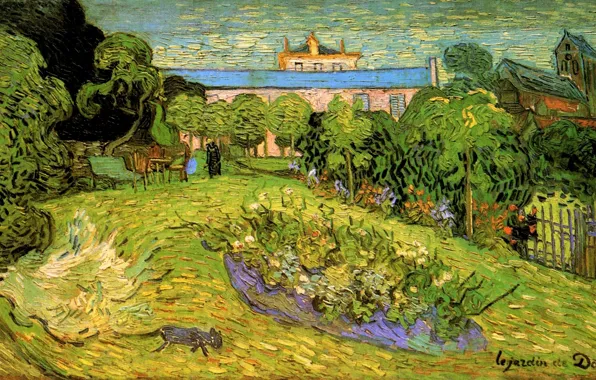 Picture Vincent van Gogh, Auvers-sur-Oise, Daubigny s Garden 2