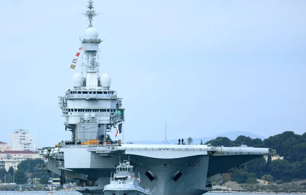 The carrier, Charles de Gaulle, French Navy