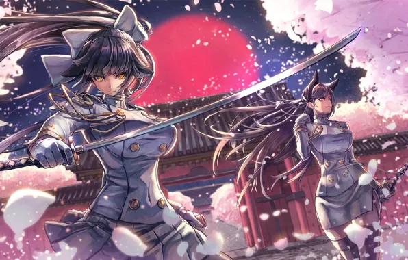 Girls, Sword, Weapons, Anime, Azur Lane
