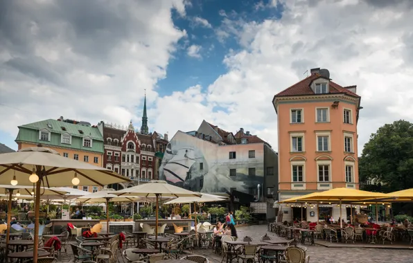 Picture Building, Riga, Latvia, Riga, Buildings, Latvia