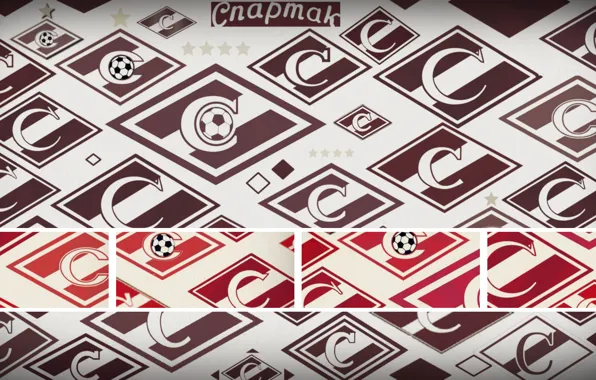 Strip, logo, Moscow, red-white, Moscow, Spartacus, Spartak, Spartakmoskva