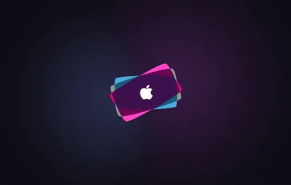 Picture apple, colorful, mac, logo, hi-tech, brand, backround