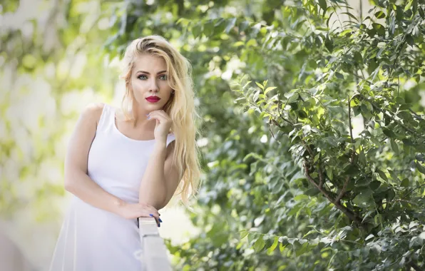 Summer, model, hair, dress, lipstick, beauty, Asha