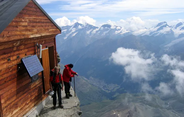 Picture mountains, height, Switzerland, Zermatt