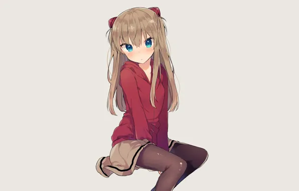 Background, girl, sitting