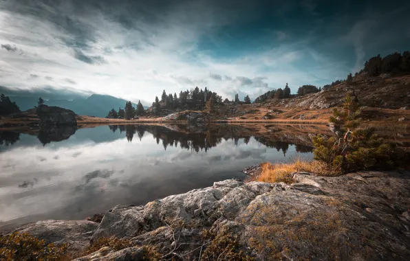 Picture lake, France, 'isere