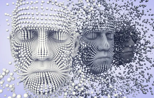 Picture balls, face, the volume