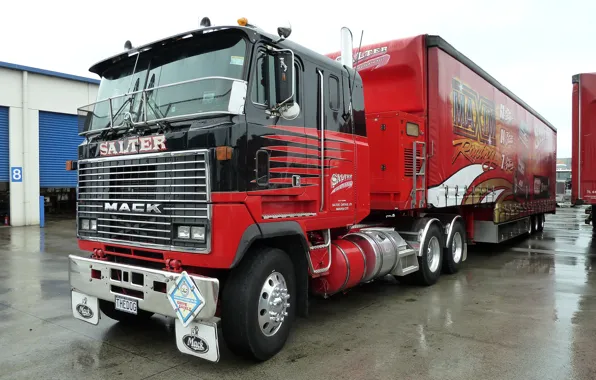 Truck, mack, racing, tractor, the truck, salter