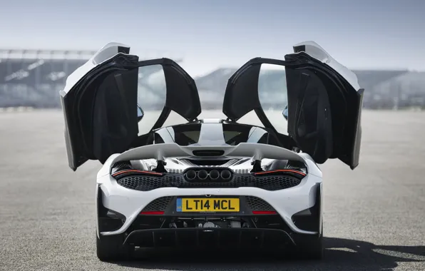 Picture white, McLaren, door, feed, 2020, 765LT