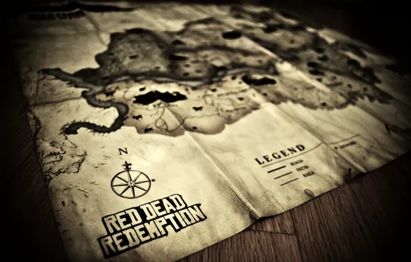 Map, Western, Red Dead Redemption