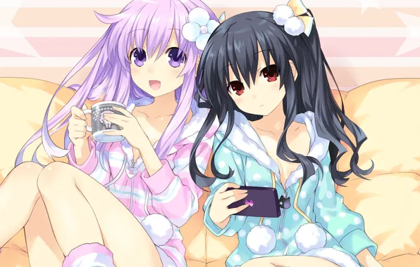 Picture the evening, anime, art, girl, girlfriend