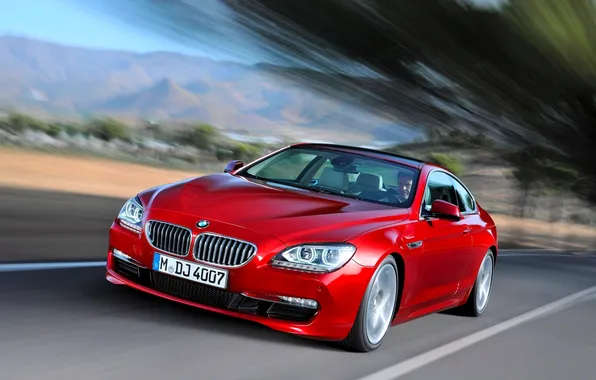 Red, Auto, BMW, Machine, BMW, The hood, Lights, the front