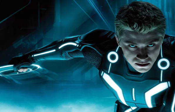 Picture movie, disk, the throne, tron, Garrett Hedlund, Sam Flynn