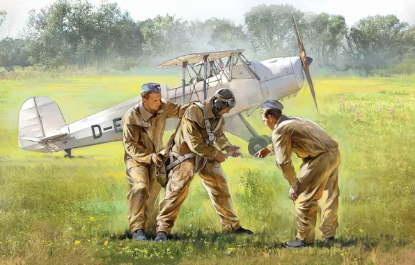 Germany, Luftwaffe, German Luftwaffe Cadets, Fw.44, German pilots