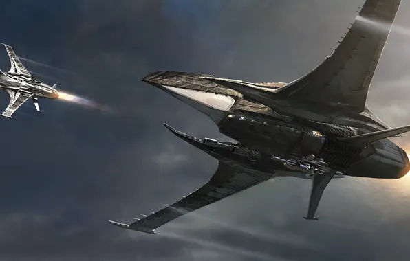 Space, stars, flight, Star Citizen, Esperia Vandu At The Blade