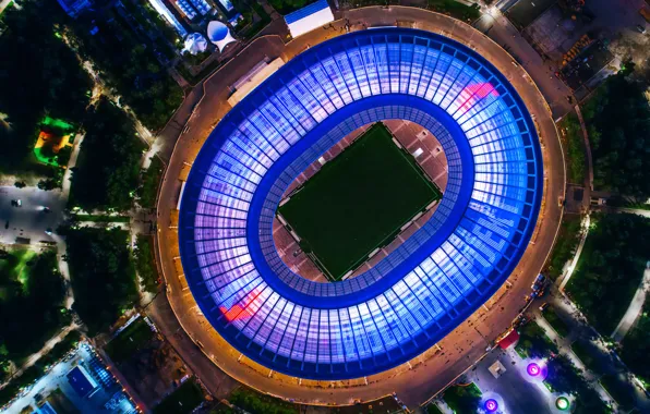 Sport, Football, Top, Roof, Russia, The view from the top, Luzhniki, The Main Stadium