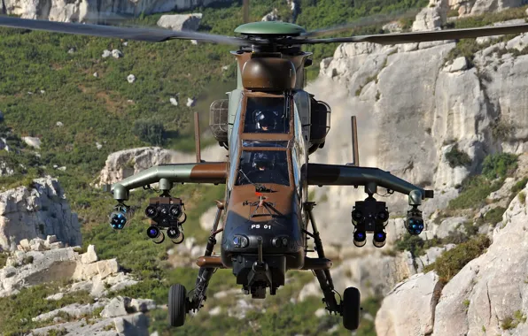 Aviation, view, modern, helicopter, Eurocopter, shock, developed, Franco