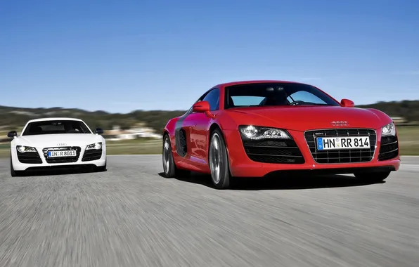 Road, auto, speed, Audi r8